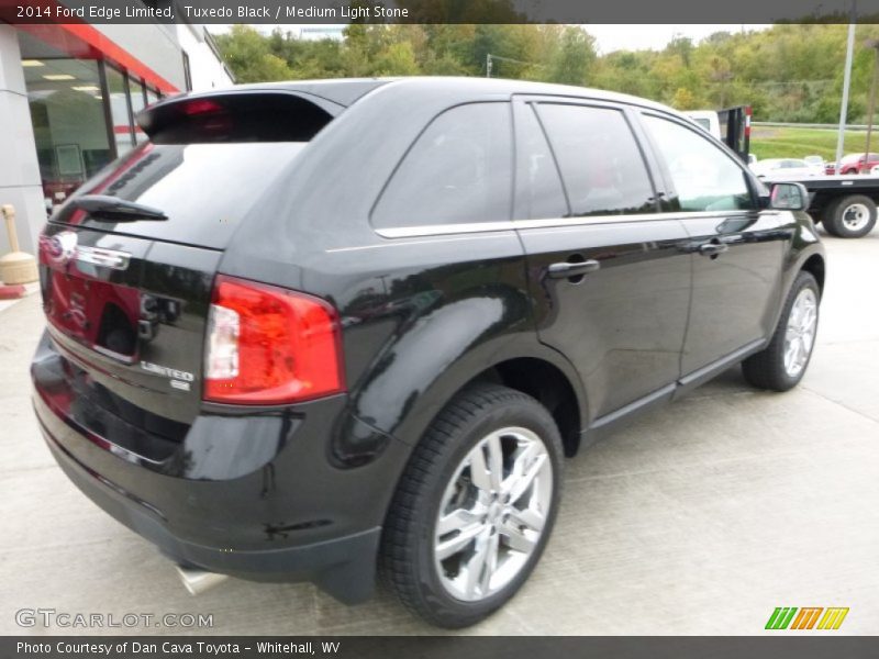 Tuxedo Black / Medium Light Stone 2014 Ford Edge Limited