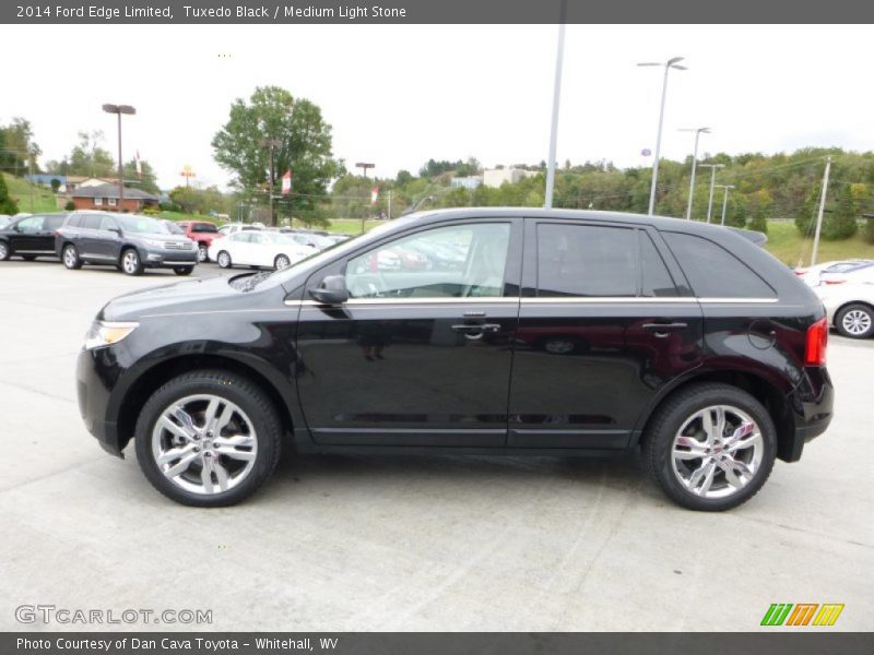 Tuxedo Black / Medium Light Stone 2014 Ford Edge Limited