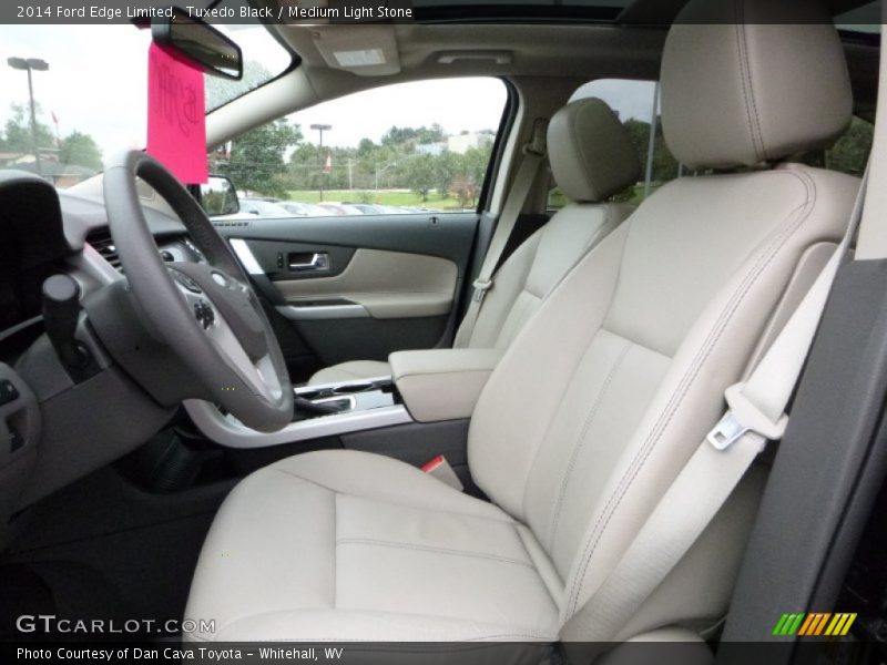 Tuxedo Black / Medium Light Stone 2014 Ford Edge Limited