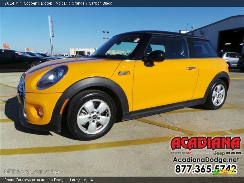 Volcanic Orange / Carbon Black 2014 Mini Cooper Hardtop