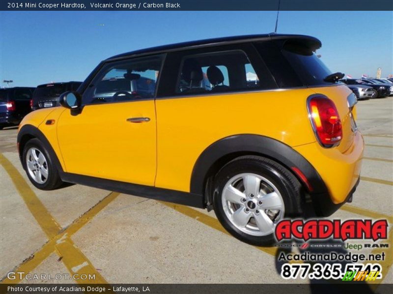 Volcanic Orange / Carbon Black 2014 Mini Cooper Hardtop