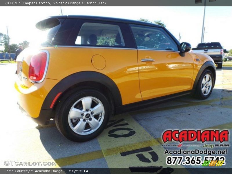 Volcanic Orange / Carbon Black 2014 Mini Cooper Hardtop