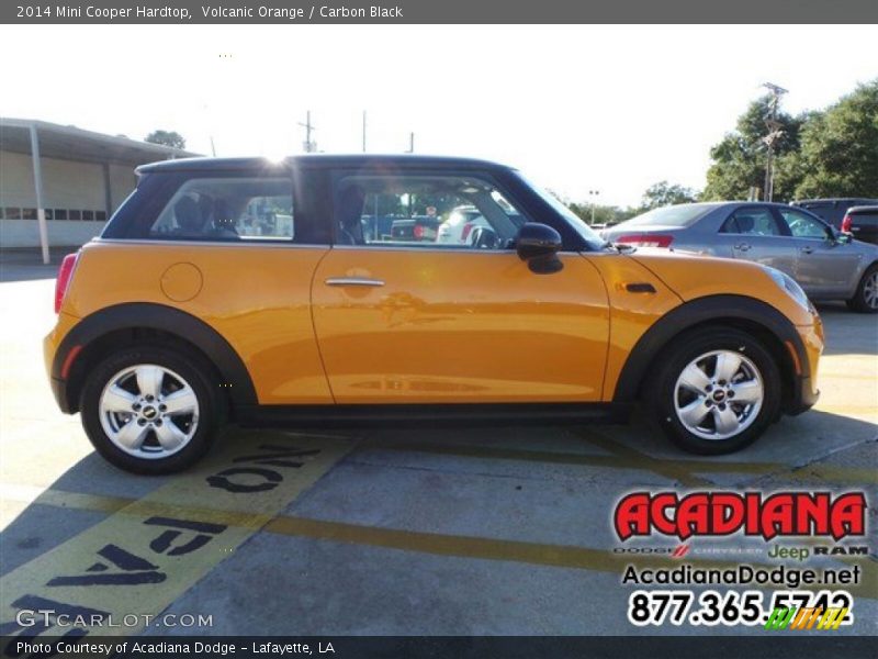 Volcanic Orange / Carbon Black 2014 Mini Cooper Hardtop