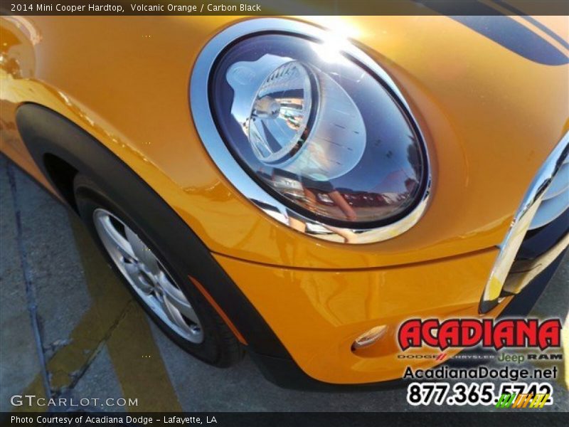Volcanic Orange / Carbon Black 2014 Mini Cooper Hardtop