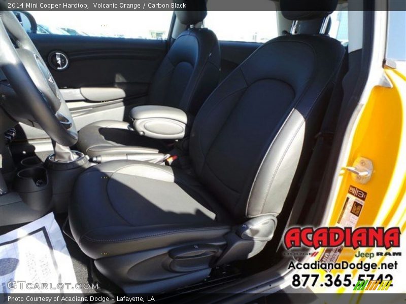 Volcanic Orange / Carbon Black 2014 Mini Cooper Hardtop