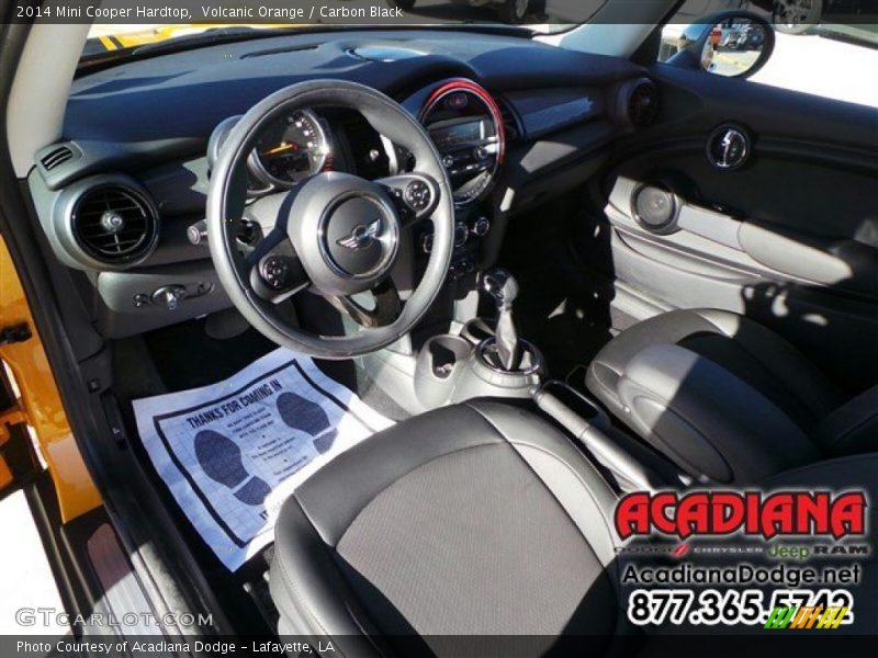 Volcanic Orange / Carbon Black 2014 Mini Cooper Hardtop