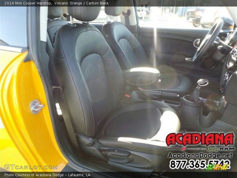 Volcanic Orange / Carbon Black 2014 Mini Cooper Hardtop