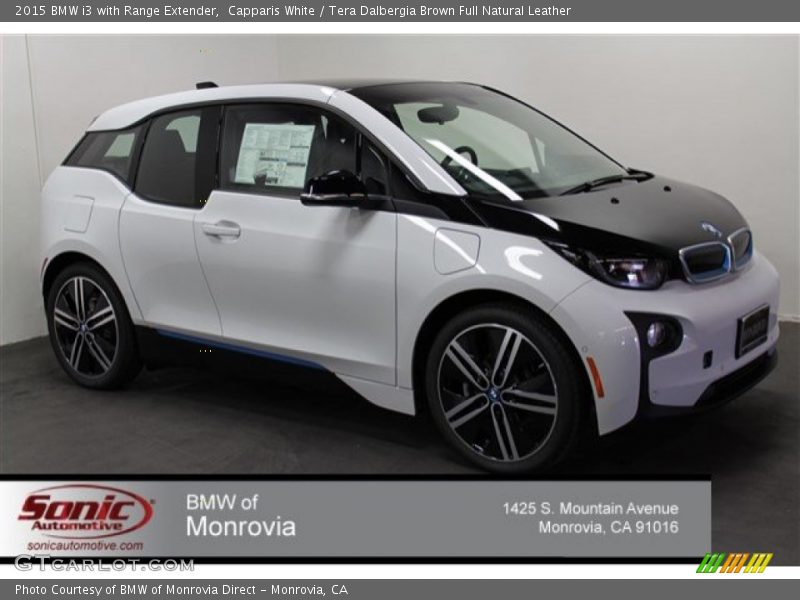 Capparis White / Tera Dalbergia Brown Full Natural Leather 2015 BMW i3 with Range Extender