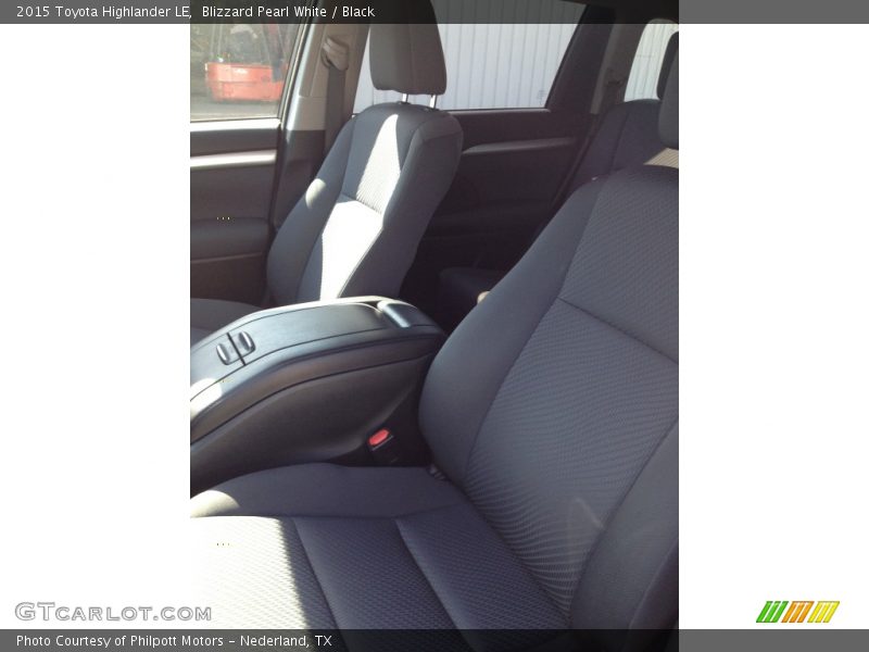 Blizzard Pearl White / Black 2015 Toyota Highlander LE