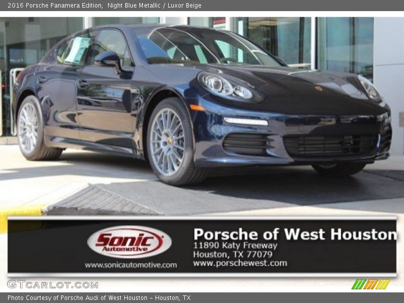 Night Blue Metallic / Luxor Beige 2016 Porsche Panamera Edition