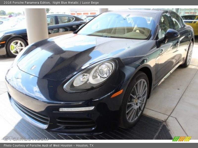 Night Blue Metallic / Luxor Beige 2016 Porsche Panamera Edition