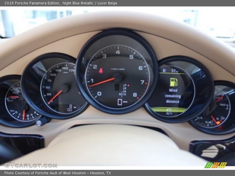  2016 Panamera Edition Edition Gauges