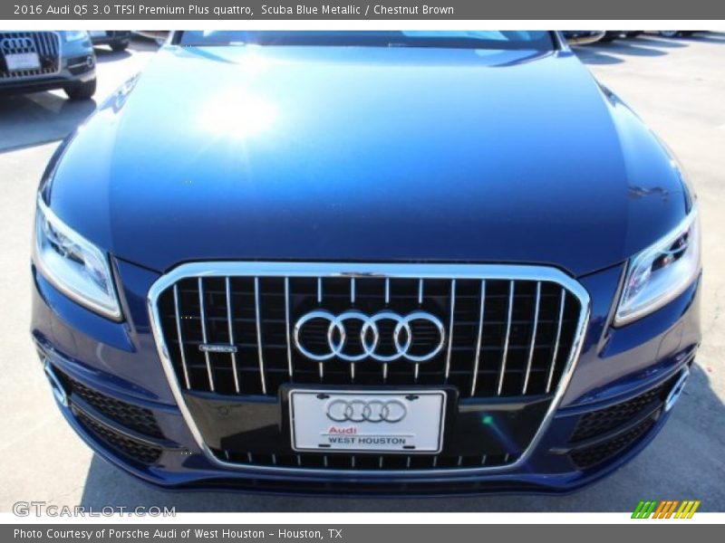 Scuba Blue Metallic / Chestnut Brown 2016 Audi Q5 3.0 TFSI Premium Plus quattro