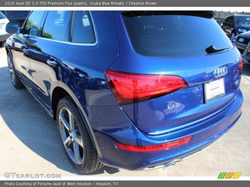 Scuba Blue Metallic / Chestnut Brown 2016 Audi Q5 3.0 TFSI Premium Plus quattro