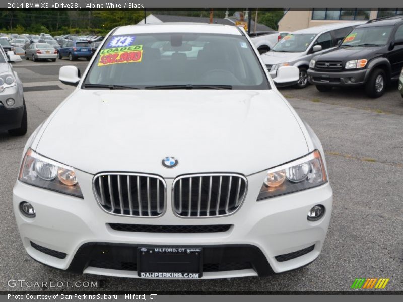 Alpine White / Black 2014 BMW X3 xDrive28i
