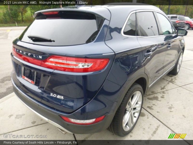 Midnight Sapphire Metallic / Ebony 2015 Lincoln MKC AWD
