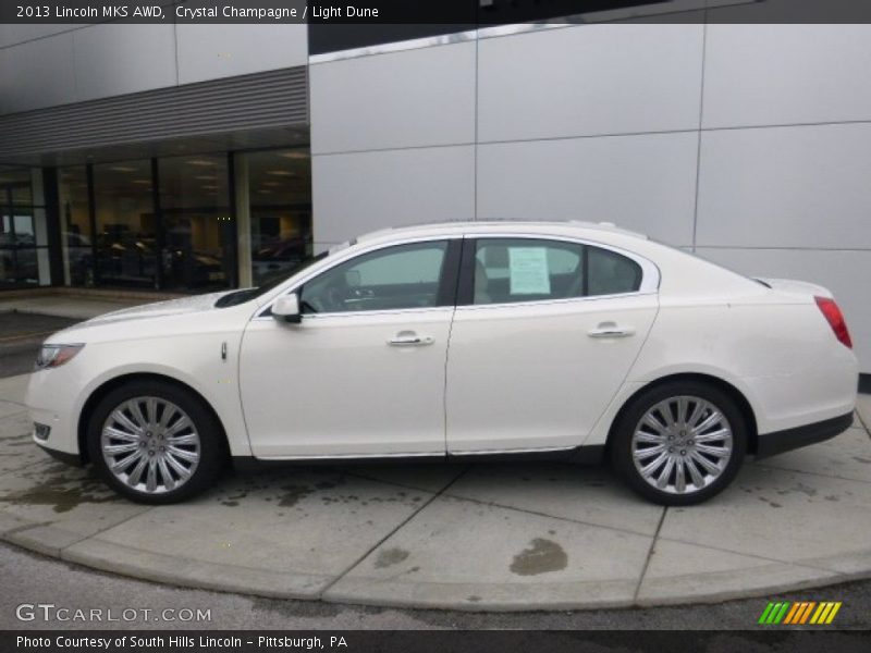 Crystal Champagne / Light Dune 2013 Lincoln MKS AWD