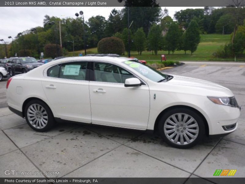 Crystal Champagne / Light Dune 2013 Lincoln MKS AWD