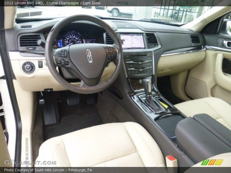 Crystal Champagne / Light Dune 2013 Lincoln MKS AWD
