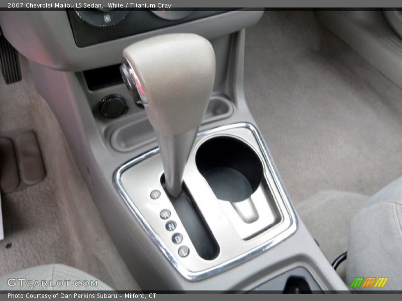 White / Titanium Gray 2007 Chevrolet Malibu LS Sedan