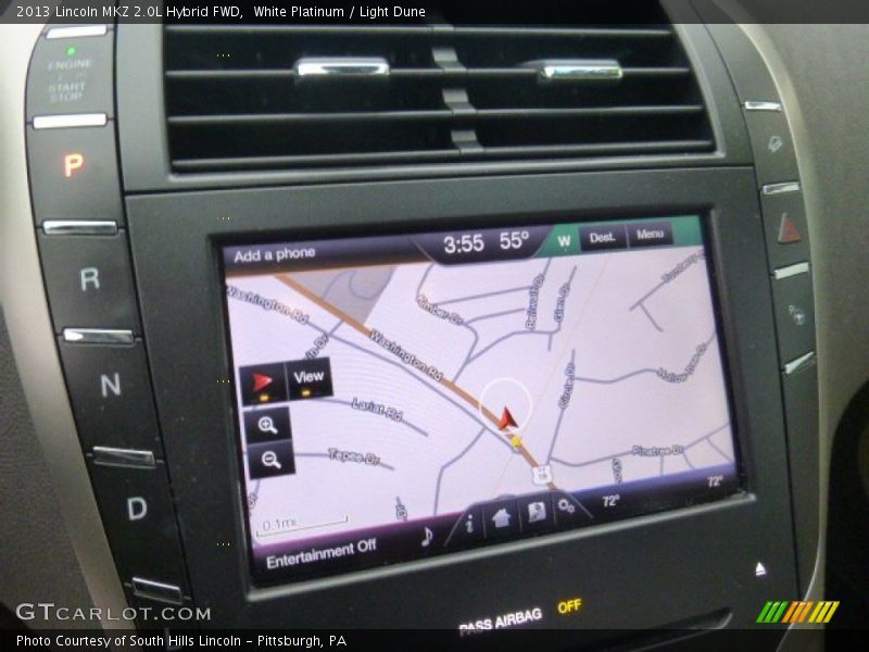 Navigation of 2013 MKZ 2.0L Hybrid FWD
