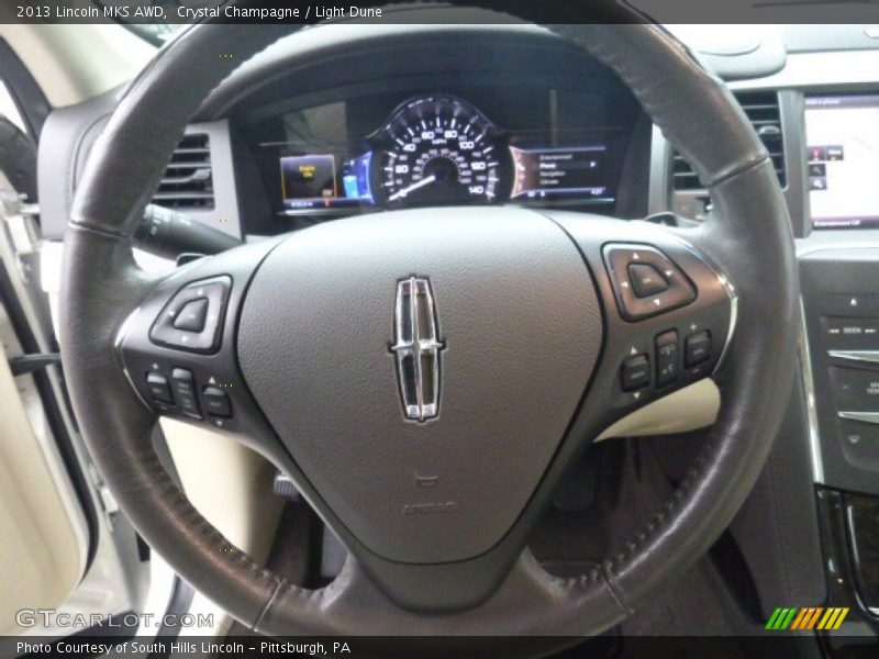 Crystal Champagne / Light Dune 2013 Lincoln MKS AWD