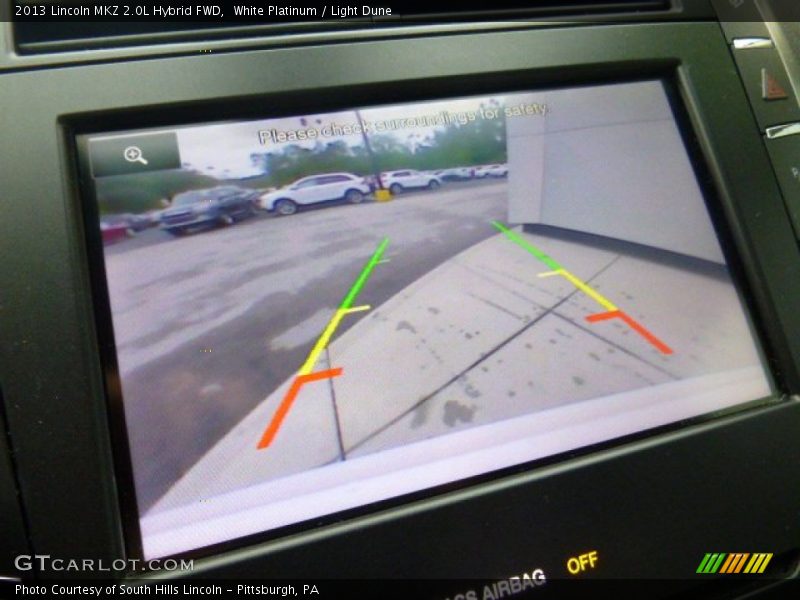 White Platinum / Light Dune 2013 Lincoln MKZ 2.0L Hybrid FWD