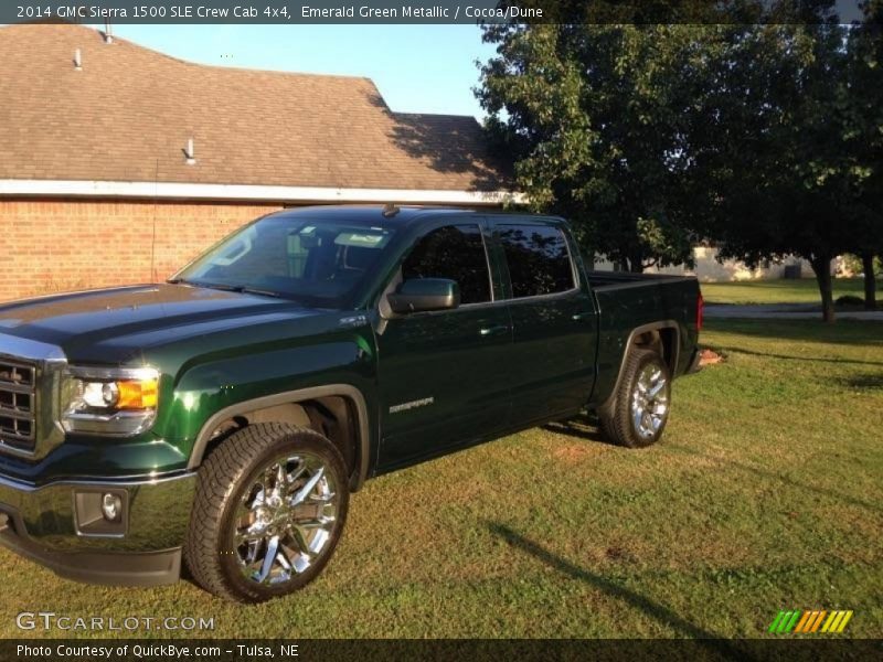 Front 3/4 View of 2014 Sierra 1500 SLE Crew Cab 4x4