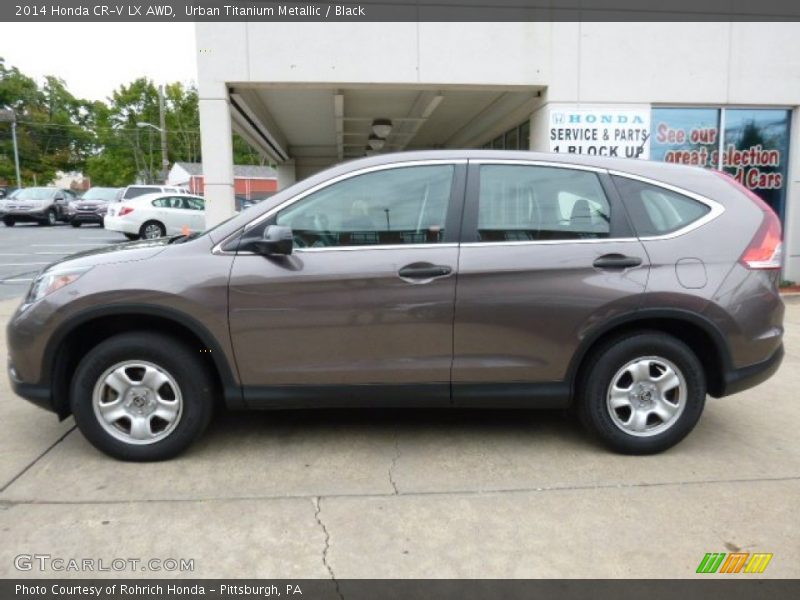 Urban Titanium Metallic / Black 2014 Honda CR-V LX AWD