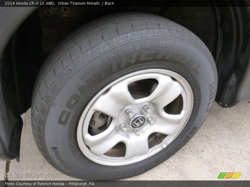 Urban Titanium Metallic / Black 2014 Honda CR-V LX AWD