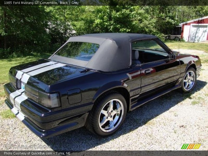 Black / Grey 1985 Ford Mustang GT Convertible