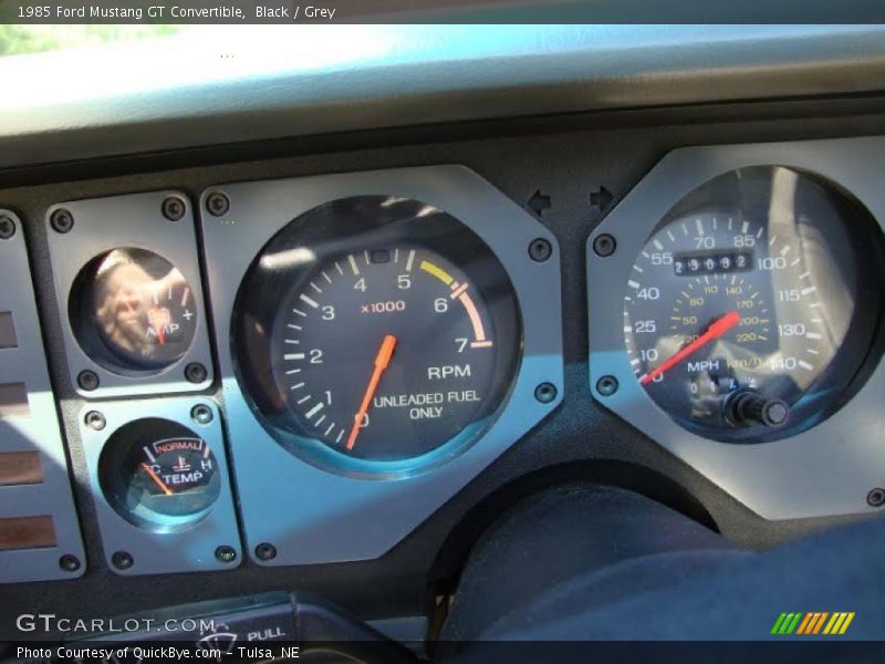  1985 Mustang GT Convertible GT Convertible Gauges
