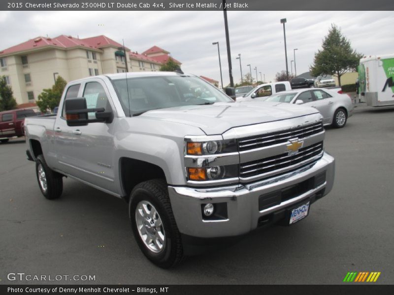 Silver Ice Metallic / Jet Black 2015 Chevrolet Silverado 2500HD LT Double Cab 4x4
