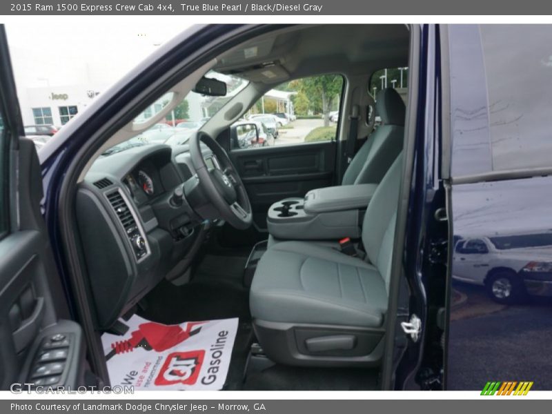 True Blue Pearl / Black/Diesel Gray 2015 Ram 1500 Express Crew Cab 4x4