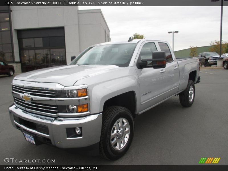Silver Ice Metallic / Jet Black 2015 Chevrolet Silverado 2500HD LT Double Cab 4x4