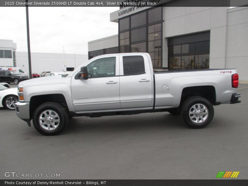 Silver Ice Metallic / Jet Black 2015 Chevrolet Silverado 2500HD LT Double Cab 4x4