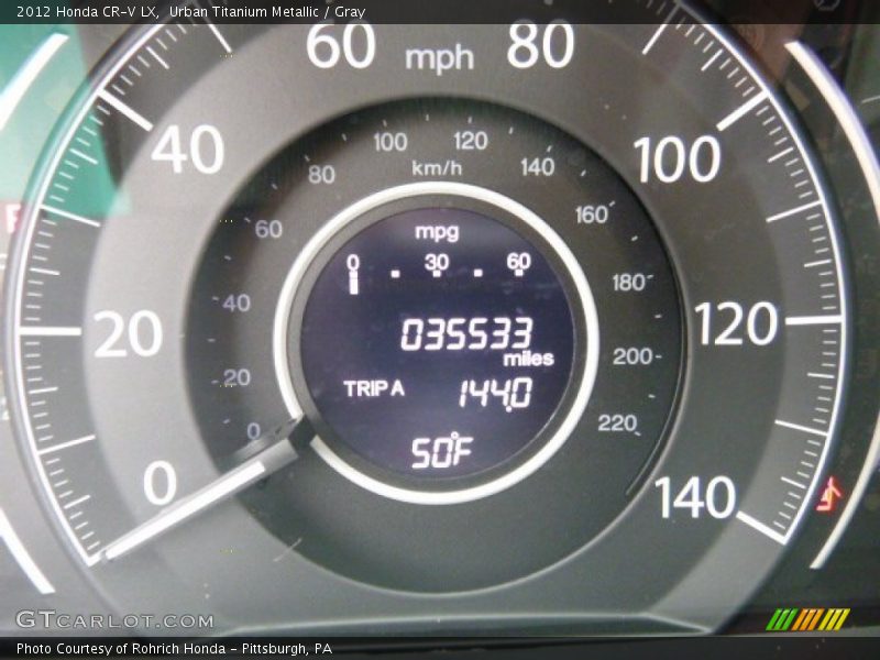Urban Titanium Metallic / Gray 2012 Honda CR-V LX