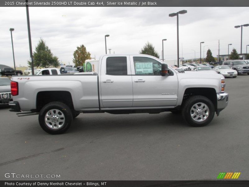 Silver Ice Metallic / Jet Black 2015 Chevrolet Silverado 2500HD LT Double Cab 4x4