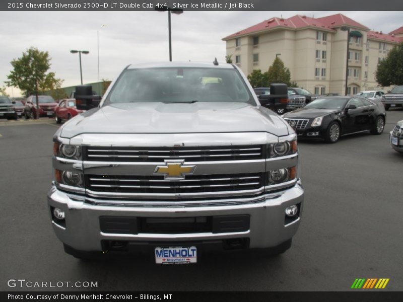 Silver Ice Metallic / Jet Black 2015 Chevrolet Silverado 2500HD LT Double Cab 4x4