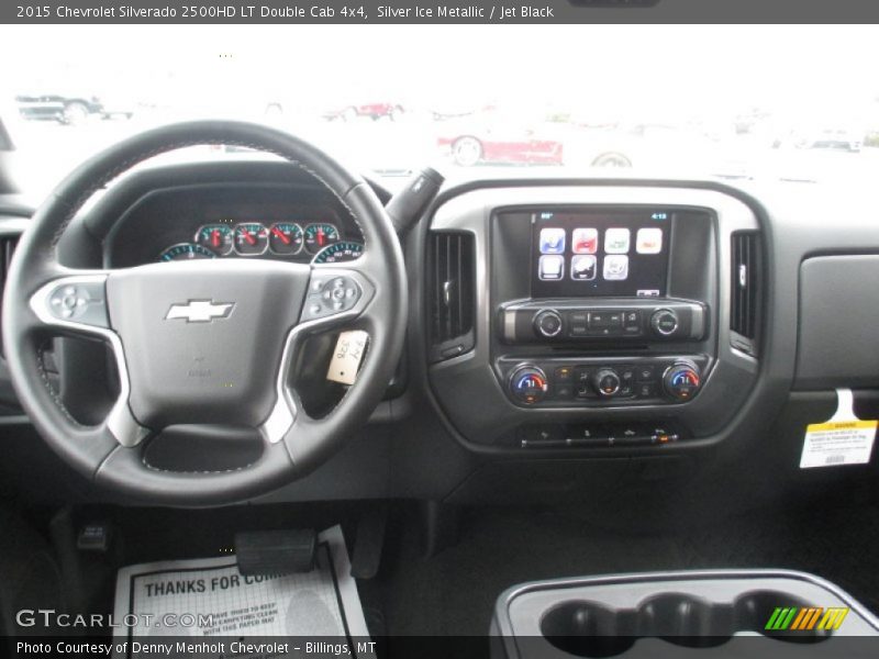 Silver Ice Metallic / Jet Black 2015 Chevrolet Silverado 2500HD LT Double Cab 4x4