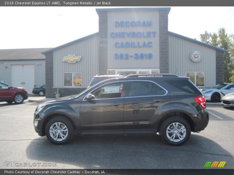 Tungsten Metallic / Jet Black 2016 Chevrolet Equinox LT AWD