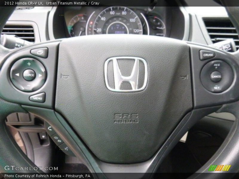 Urban Titanium Metallic / Gray 2012 Honda CR-V LX