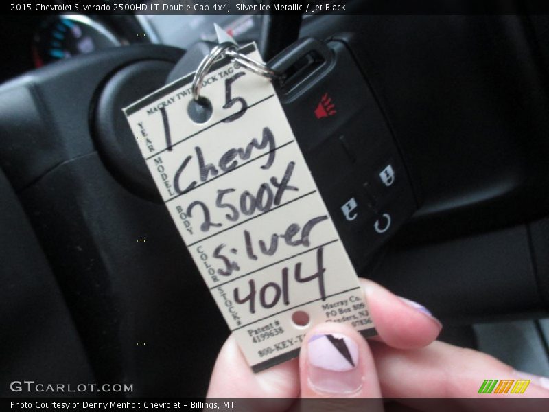 Silver Ice Metallic / Jet Black 2015 Chevrolet Silverado 2500HD LT Double Cab 4x4