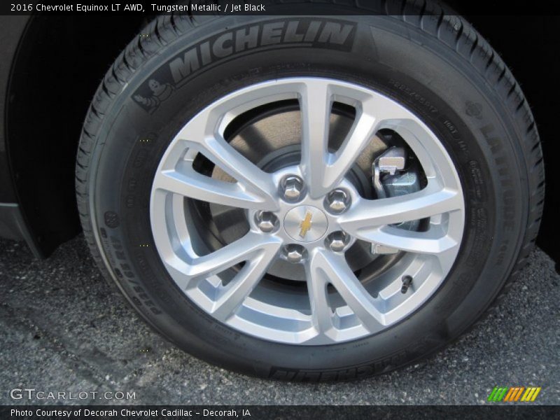 Tungsten Metallic / Jet Black 2016 Chevrolet Equinox LT AWD