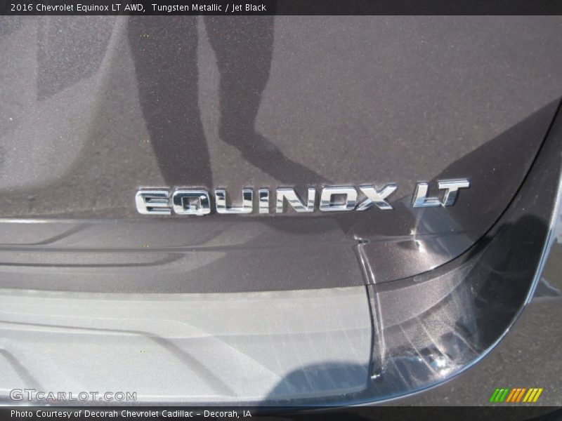 Tungsten Metallic / Jet Black 2016 Chevrolet Equinox LT AWD
