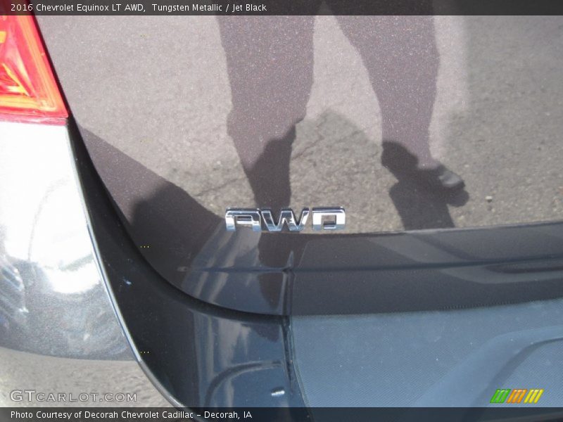 Tungsten Metallic / Jet Black 2016 Chevrolet Equinox LT AWD
