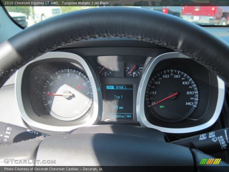 Tungsten Metallic / Jet Black 2016 Chevrolet Equinox LT AWD