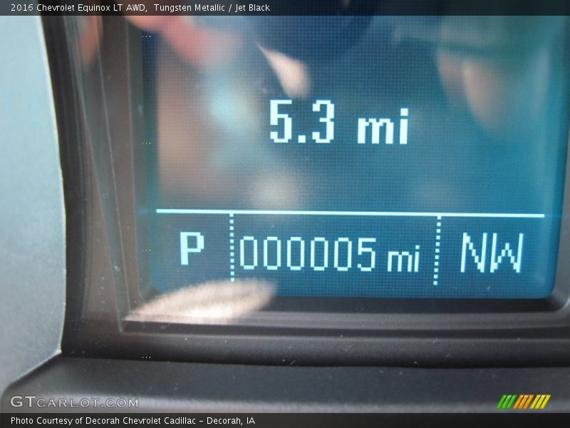 Tungsten Metallic / Jet Black 2016 Chevrolet Equinox LT AWD