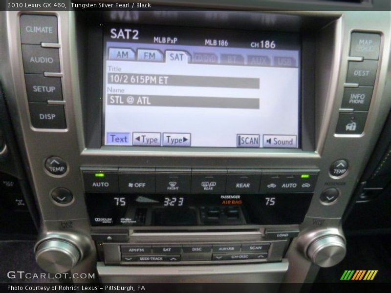 Tungsten Silver Pearl / Black 2010 Lexus GX 460