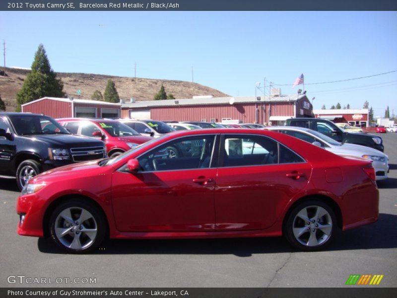 Barcelona Red Metallic / Black/Ash 2012 Toyota Camry SE